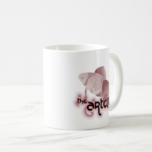 Tasse rouge de poisson rouge (Devant droit)