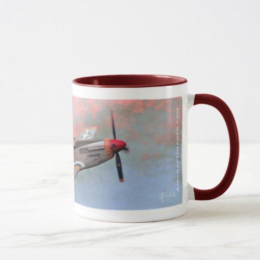 Tasse rouge de queue (Droite)