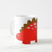 Tasse rouge de Stegosaurus (Devant gauche)