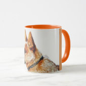 Tasse rouge de ton de Heeler deux de "boomer" (Devant droit)