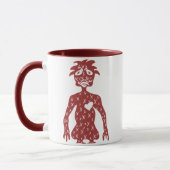 Tasse rouge de type (Gauche)