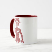Tasse rouge de type (Devant gauche)