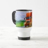 TASSE ROUGE DE VOYAGE DE CAMION DE GRANDE (Devant gauche)