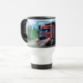 TASSE ROUGE DE VOYAGE DE CAMION DE GRANDE (Devant gauche)