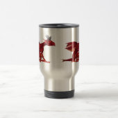 Tasse rouge de voyage de dragon (Centre)
