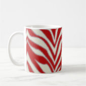 Tasse rouge de zèbre (Gauche)