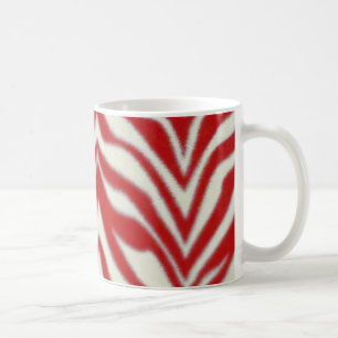 Tasse rouge de zèbre