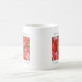 Tasse rouge d'encouragement d'attitude de lis (Centre)