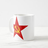 Tasse rouge d'étoile (marteau et faucille) (Devant gauche)