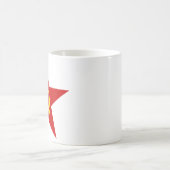 Tasse rouge d'étoile (marteau et faucille) (Centre)