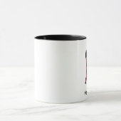 Tasse rouge "d'inquiétude élevée" de girafe (Centre)