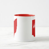 Tasse rouge en forme de l'État de l'Ohio (Centre)