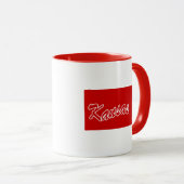 Tasse rouge en forme de l'État du Kansas (Devant droit)