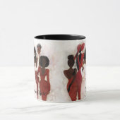 Tasse rouge et crème fabuleuse de sororité (Centre)