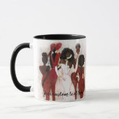 Tasse rouge et crème fabuleuse de sororité (Gauche)