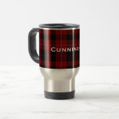 Tasse rouge et noire élégante de plaid de (Devant gauche)