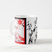 Tasse rouge et noire et de Whtie (Devant gauche)