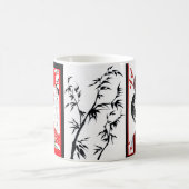 Tasse rouge et noire et de Whtie (Centre)