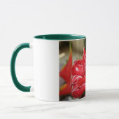 Tasse rouge exotique de fleur de gingembre de (Gauche)