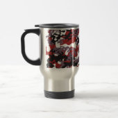 Tasse rouge faite sur commande de voyage d'acier (Gauche)