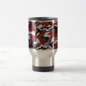 Tasse rouge faite sur commande de voyage d'acier (Centre)