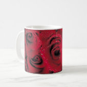 Tasse rouge-foncé de faveur des roses (1) (Devant gauche)