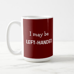 Tasse rouge gauchère