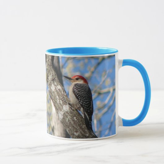 tasse Rouge-gonflée de pivert (Droite)
