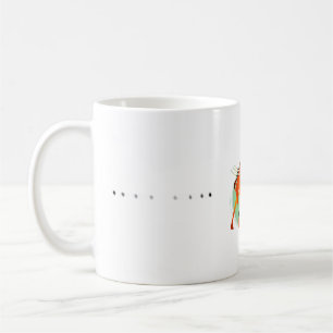 Tasse rouge minuscule de chameau