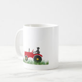Tasse rouge ou verte de retraite de tracteur (Devant gauche)