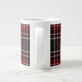 Tasse rouge simple de spécialité de tartan de (Dos)