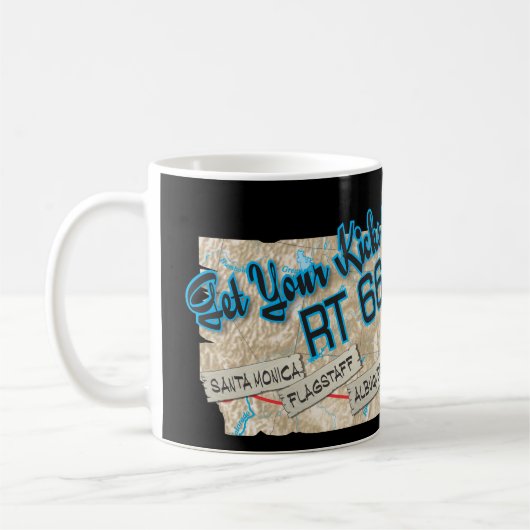 tasse route 66 prenez vos kicks (Gauche)
