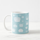 Tasse royale bleue de motif de couronne (Gauche)