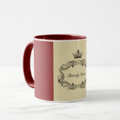 Tasse royale de nom de famille (Devant gauche)