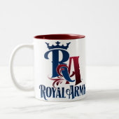 Tasse royale d'emblème d'armée (Gauche)