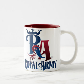 Tasse royale d'emblème d'armée