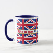Tasse royale d'Union Jack de souvenir de mariage (Gauche)