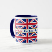 Tasse royale d'Union Jack de souvenir de mariage (Devant gauche)