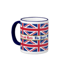 Tasse royale d'Union Jack de souvenir de mariage