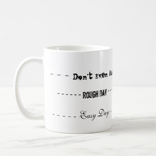 Tasse rugueuse de jour (Gauche)