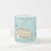 Tasse russe personnalisable de tortue (Devant gauche)