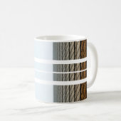 Tasse Rustique à Rayures de Bois (Devant droit)