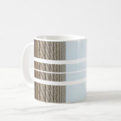 Tasse Rustique à Rayures de Bois (Devant gauche)