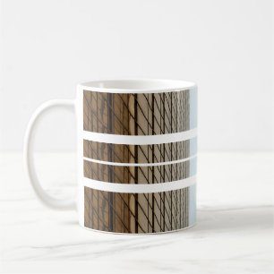 Tasse Rustique à Rayures de Bois