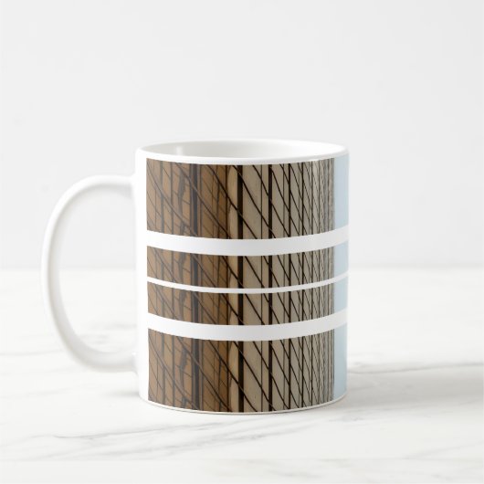 Tasse Rustique à Rayures de Bois (Gauche)