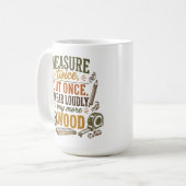 Tasse rustique avec citation drôle de menuiserie (Devant gauche)