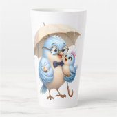 Tasse Safe Under My Umbrella Bird Latte (Devant)