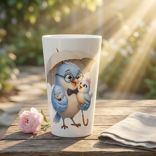 Tasse Safe Under My Umbrella Bird Latte