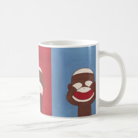 Tasse sage de trois singes de chaussette (Droite)