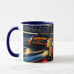 Tasse Sahlen en course dans la nuit